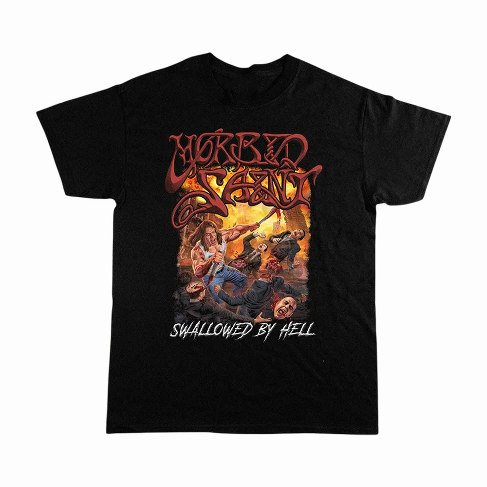 Swallowed By Hell Morbid Saint T-Shirt Music Concert Merch Apparel Good Gift For Fans