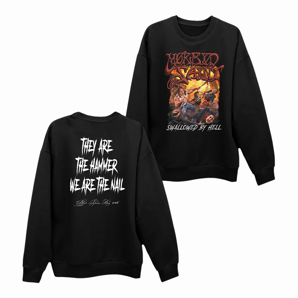 Swallowed Morbid Saint Sweatshirt Death Metal Band Merch Morbid Saint Fans Gift