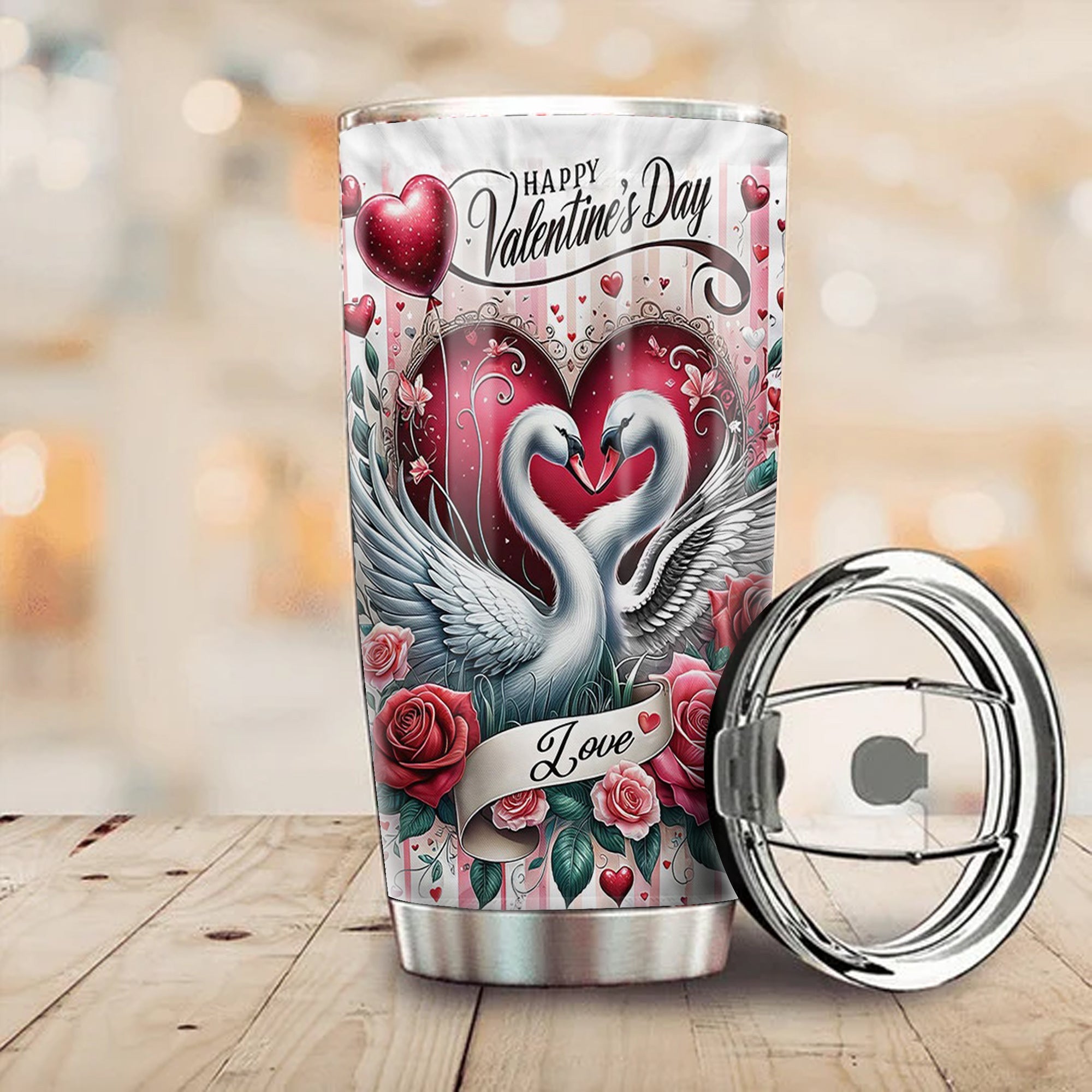 Swan Love Happy Valentine's Day Tumbler Gift Suggestions For Valentine's Day Boyfriend Swan Love Happy Valentine's Day Tumbler Gift Suggestions For Valentine's Day Boyfriend