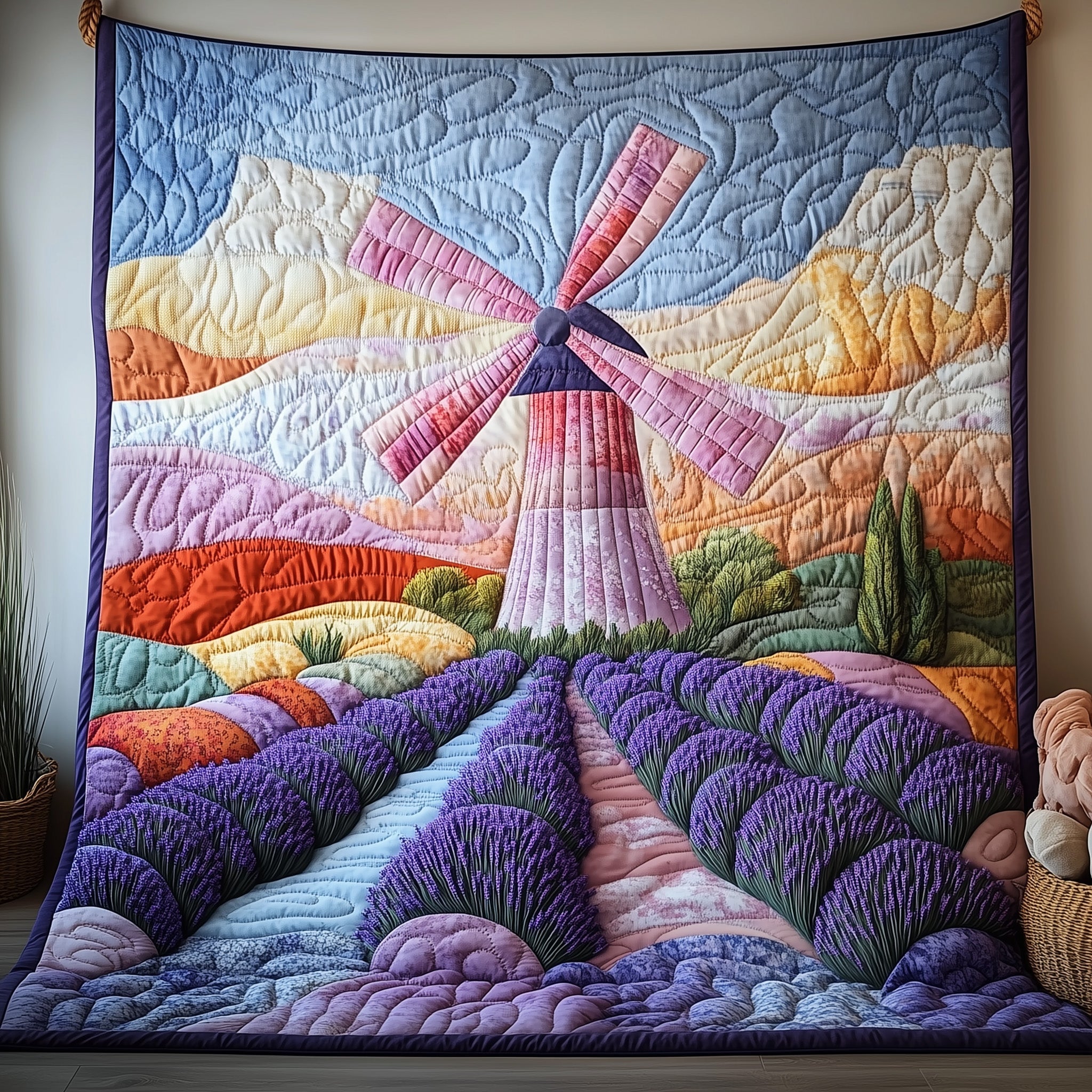 Swaying in the Breeze Quilted Blanket Nice Throw BlanketSpecial Gifts For Her