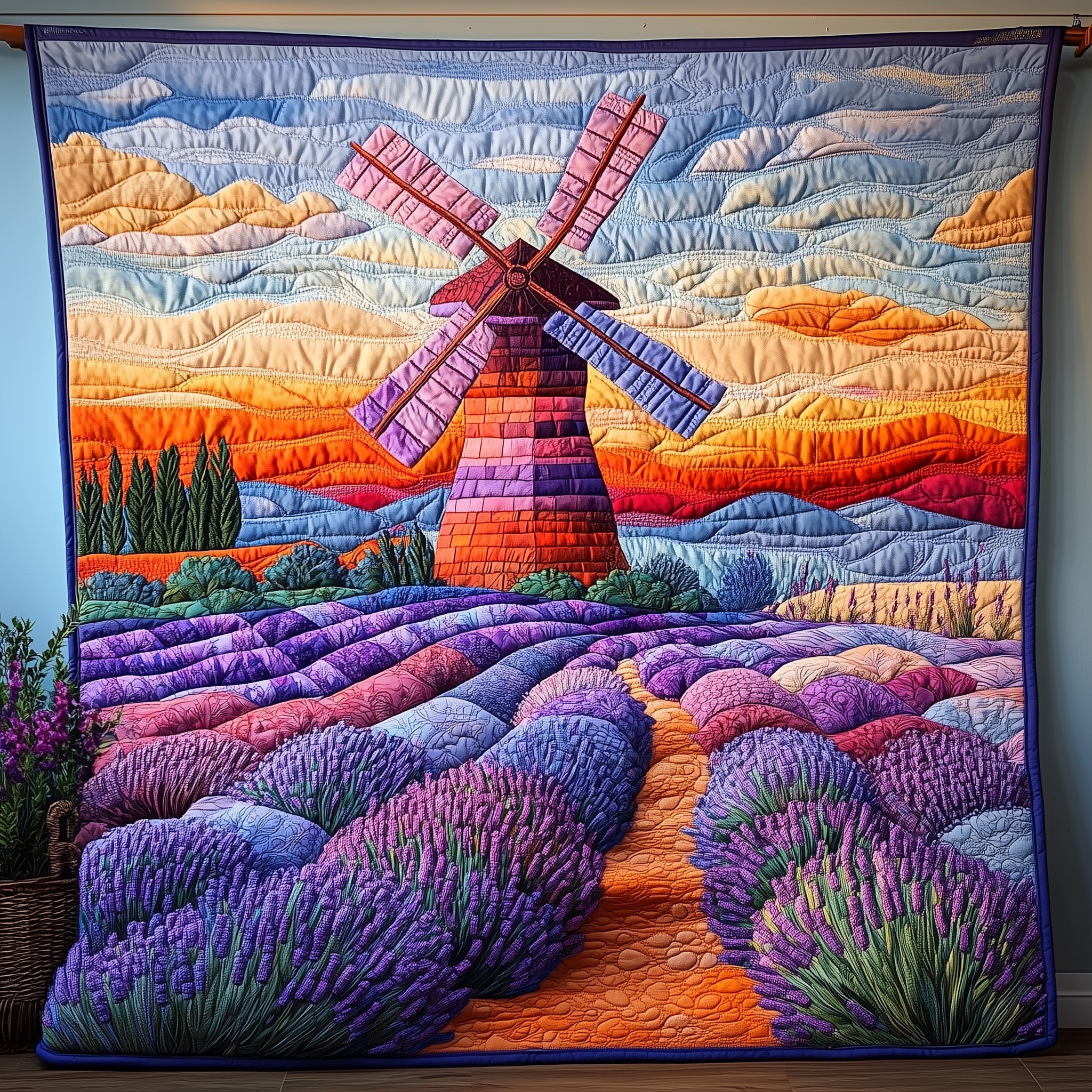 Swaying in the Breeze Quilted Blanket Nice Throw BlanketTravel Gifts For Women