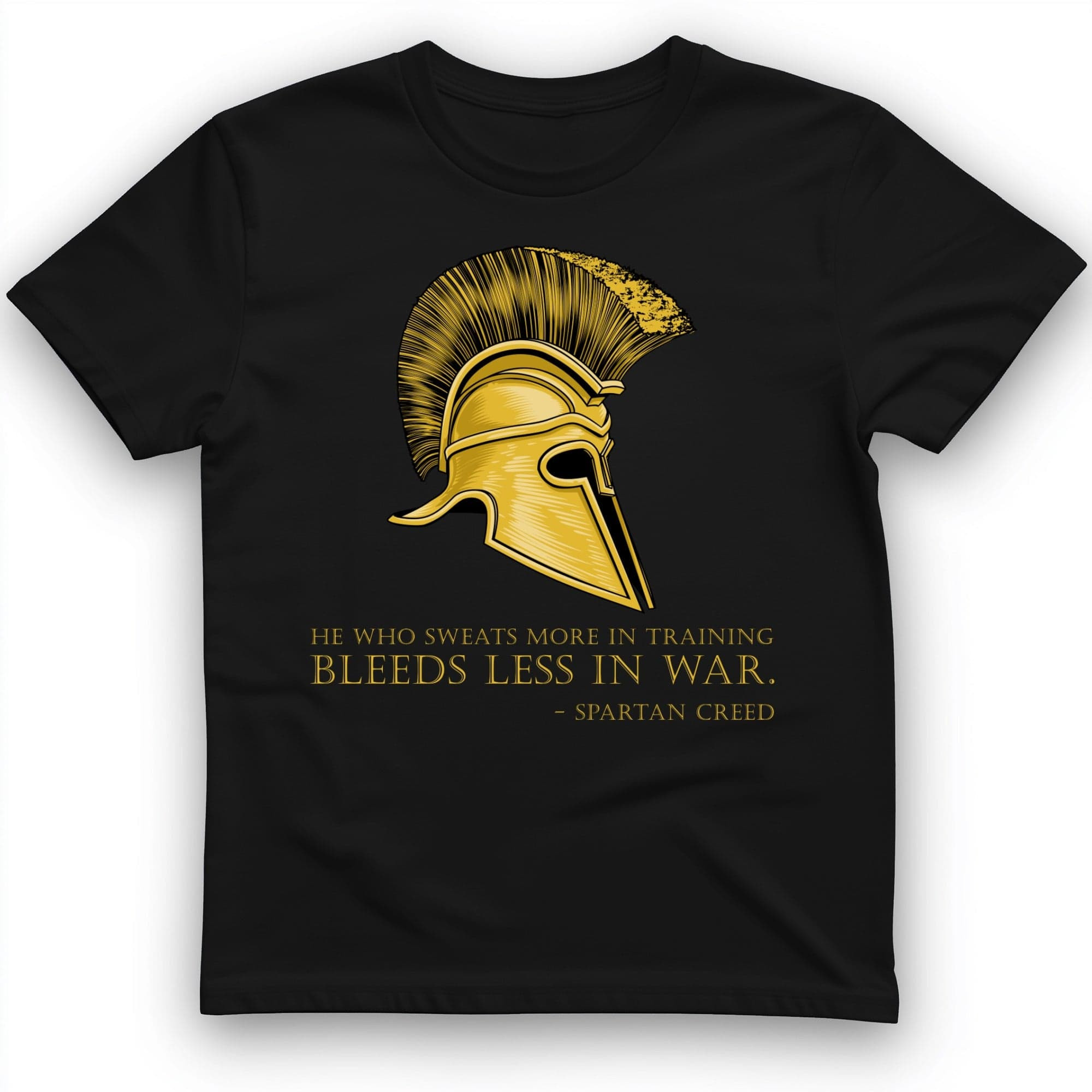 Sweat More Bleed Less T-Shirt History Themed Shirt Gift Ideas For Spartan Enthusiasts
