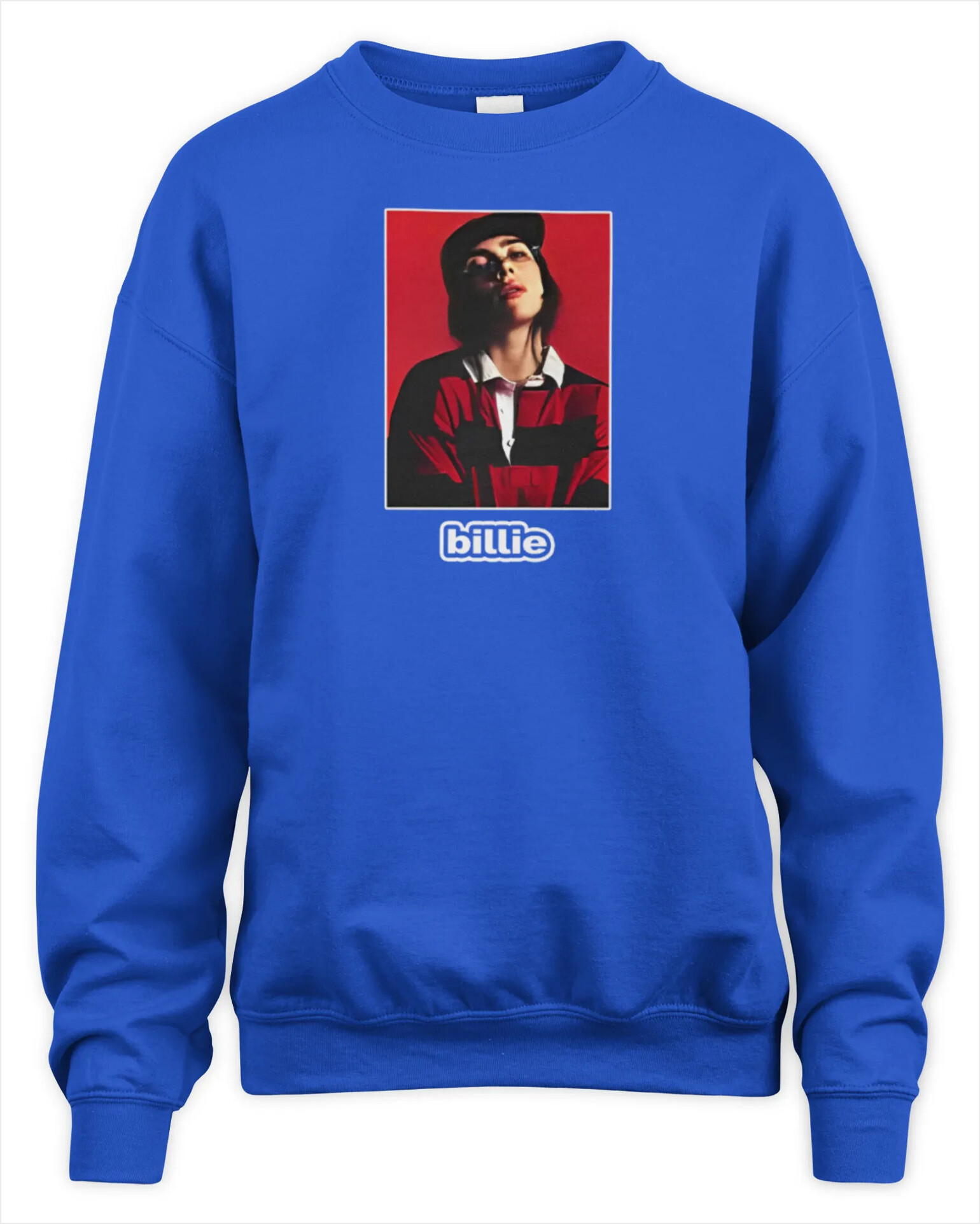 Sweatshirt Billie Eilish Blue Billie Photo Premium Sweaer Gifts For Besties Trendy Merch