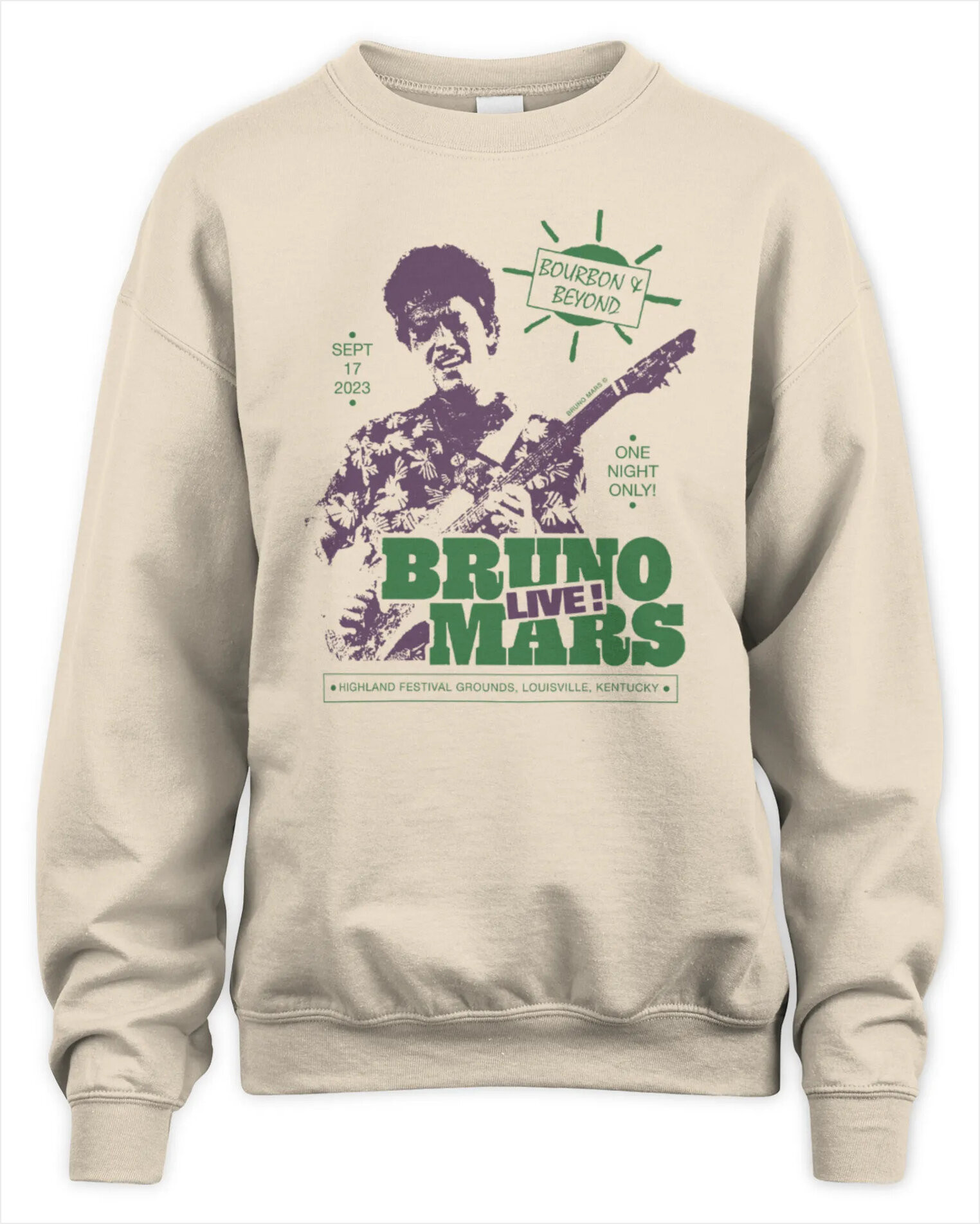 Sweatshirt Bruno Mars Live! Bourbon & Beyond, Premium Sweaer Gifts For Brother Merch Apparel Sweatshirt Bruno Mars Live! Bourbon & Beyond, Premium Sweaer Gifts For Brother Merch Apparel