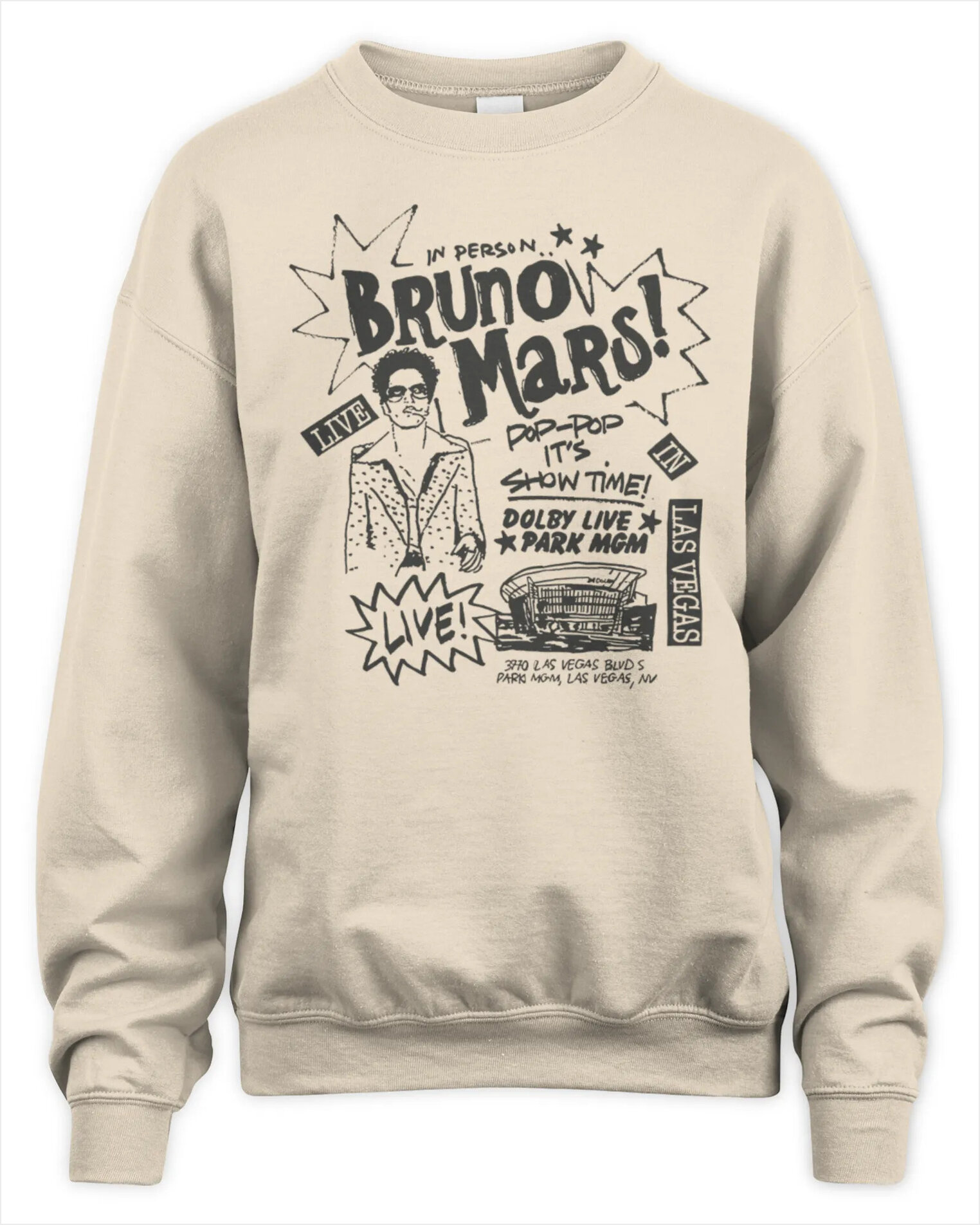 Sweatshirt Bruno Mars Live, Premium Sweaer Gifts For Brother Merch Clothing