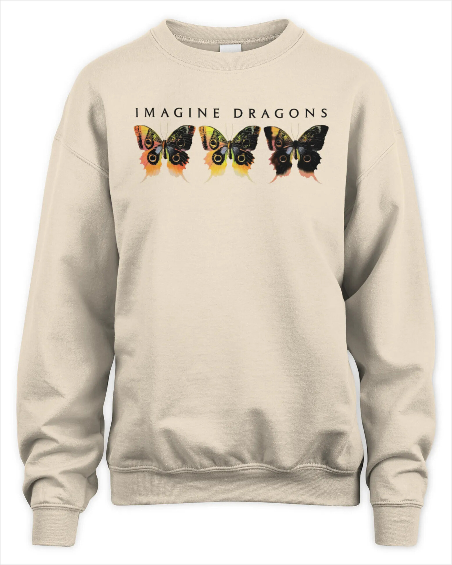 Sweatshirt Imagine Dragons Loom Butterfly Tan Clothing, Premium Sweaer Gifts For BFF Merch Apparel Sweatshirt Imagine Dragons Loom Butterfly Tan Clothing, Premium Sweaer Gifts For BFF Merch Apparel