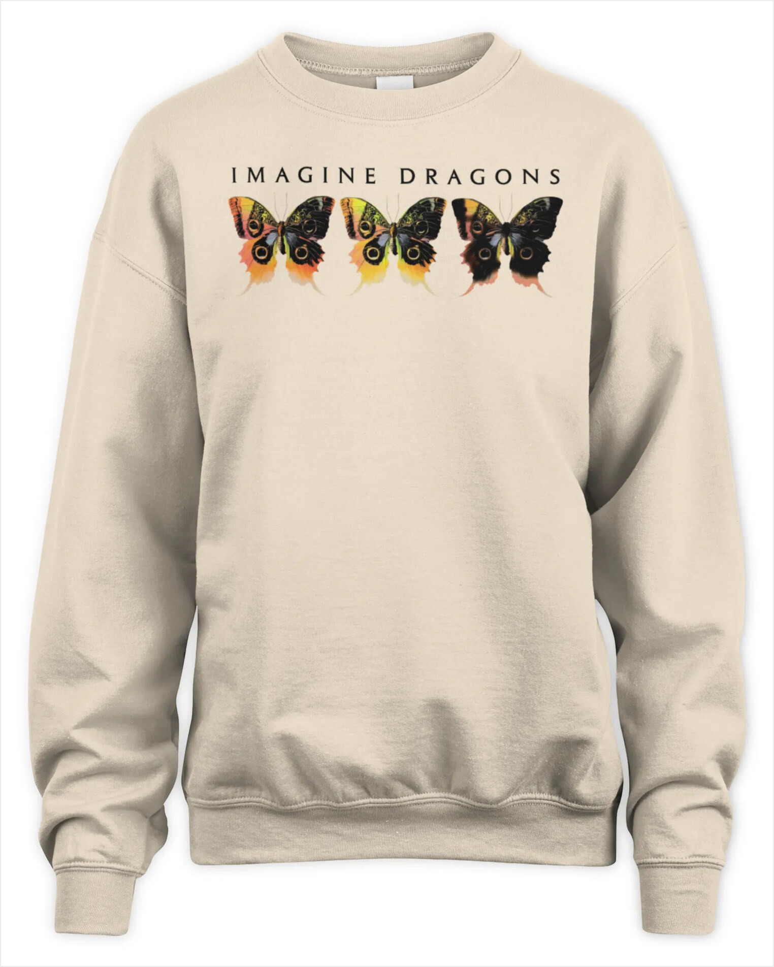 Sweatshirt Imagine Dragons Loom Butterfly Tan, Premium Sweaer Gifts For Fans Trendy Merch Sweatshirt Imagine Dragons Loom Butterfly Tan, Premium Sweaer Gifts For Fans Trendy Merch