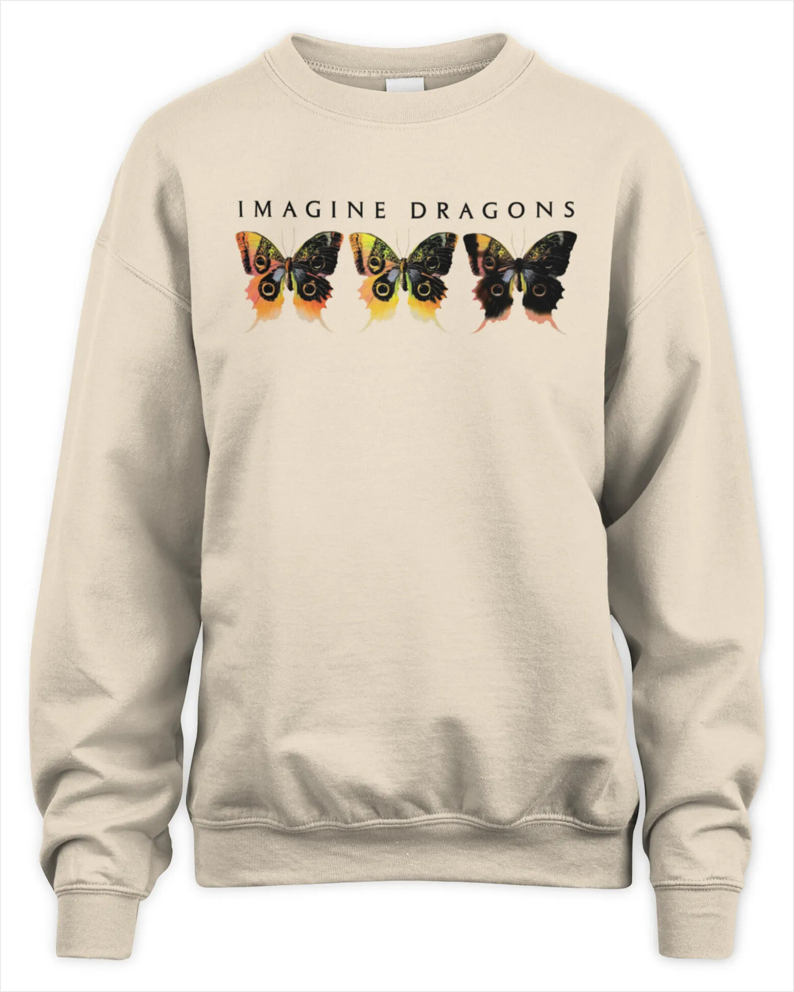 Sweatshirt Imagine Dragons Loom Butterfly Tan Sand Merch, Premium Sweaer Gifts For Her Merch Apparel Sweatshirt Imagine Dragons Loom Butterfly Tan Sand Merch, Premium Sweaer Gifts For Her Merch Apparel