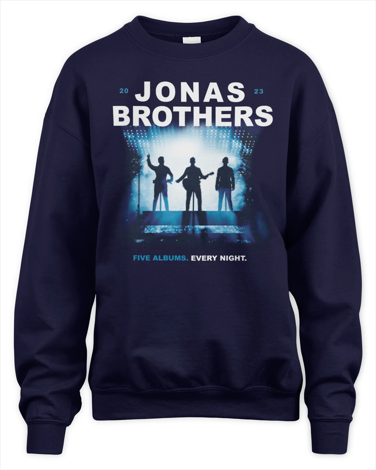 Sweatshirt Official Jonas Brothers Tour Merch The Tour Five Albums Every Night Premium Sweaer Gifts For Fans