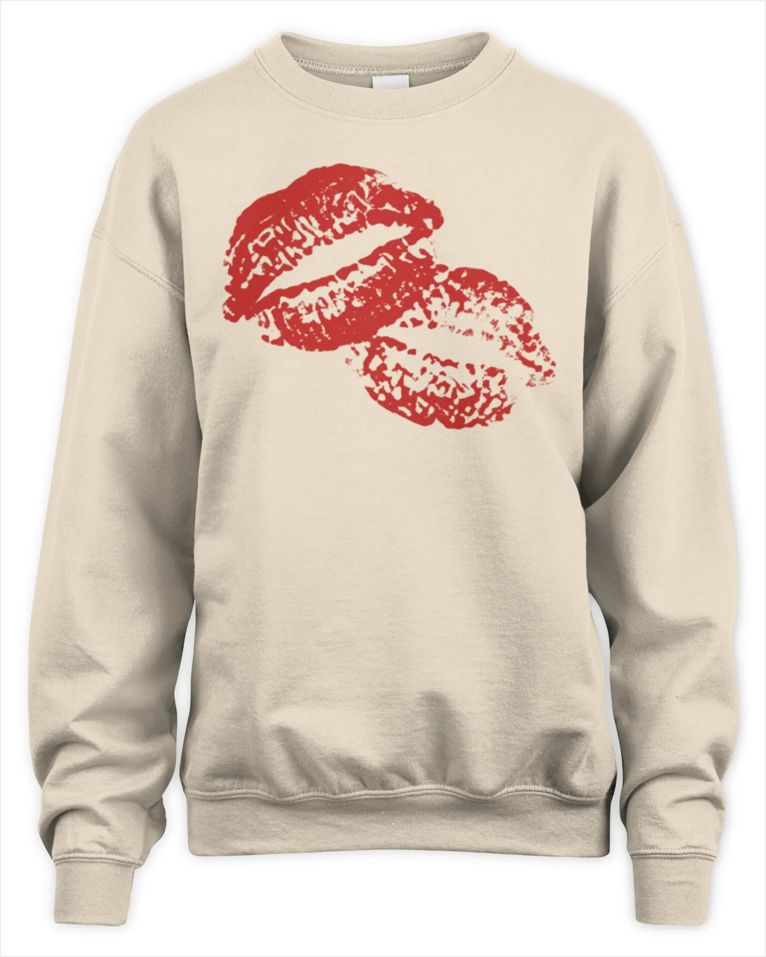 Sweatshirt Sabrina Carpenter Merch Kiss Mark, Premium Sweaer Gifts For Friends Merch Clothing