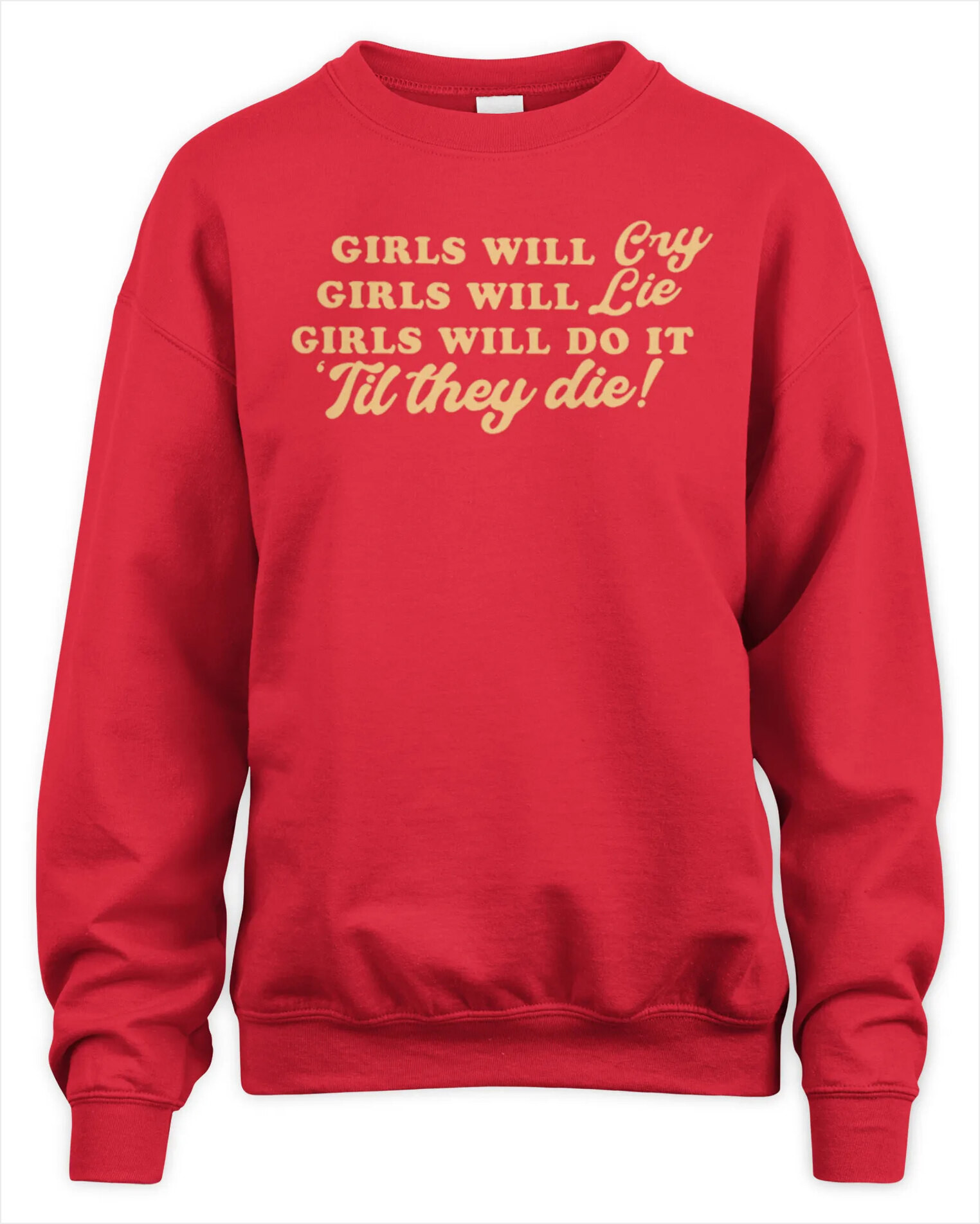 Sweatshirt Sabrina Carpenter Official Store Girls Will Cry Premium Sweaer Gifts For Her Trendy Merch