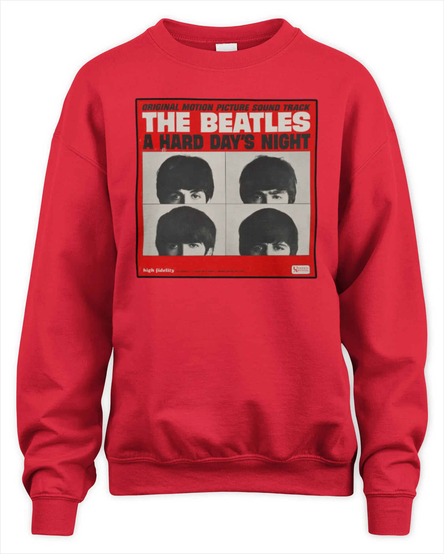 Sweatshirt The Beatles Merch Store A Hard Day s Night Red Album Cover Premium Sweaer Gifts For Sister Sweatshirt The Beatles Merch Store A Hard Day s Night Red Album Cover Premium Sweaer Gifts For Sister