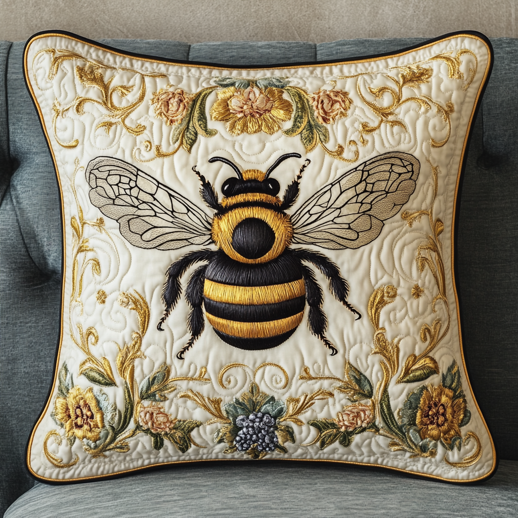 Sweet Be Quilted Pillow Case Nice Pillow Covers Ladies Bee Gifts