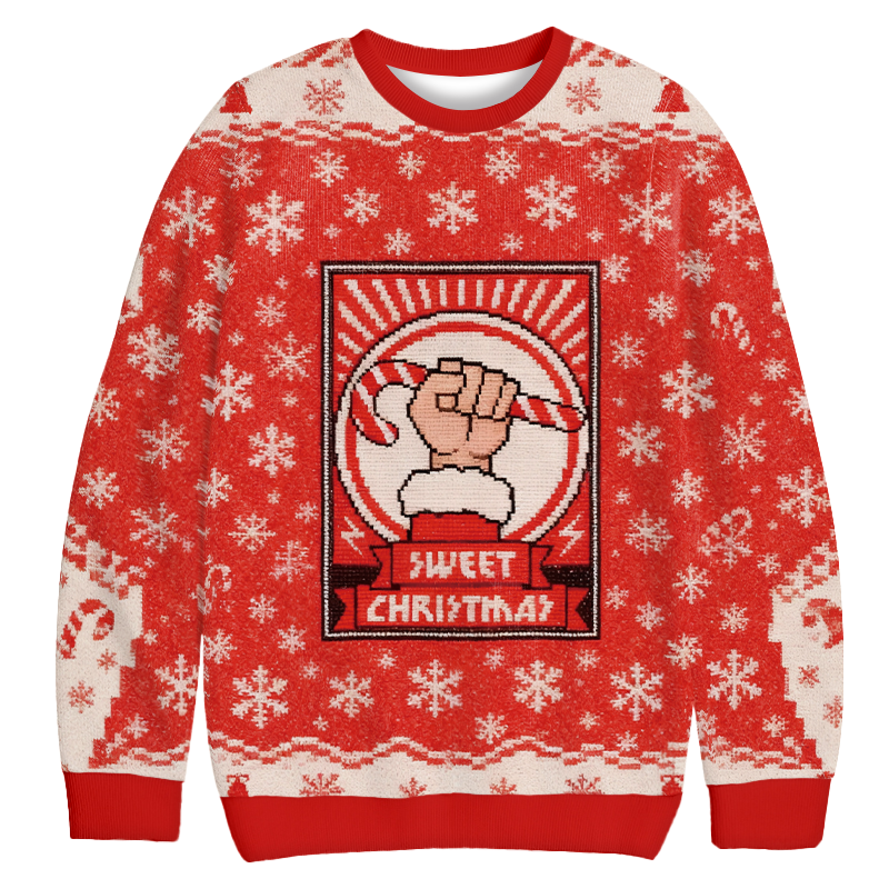 Sweet Christmas Candy Christmas Ugly Sweatshirt Holiday Season Gag Gift Top Sweet Christmas Candy Christmas Ugly Sweatshirt Holiday Season Gag Gift Top