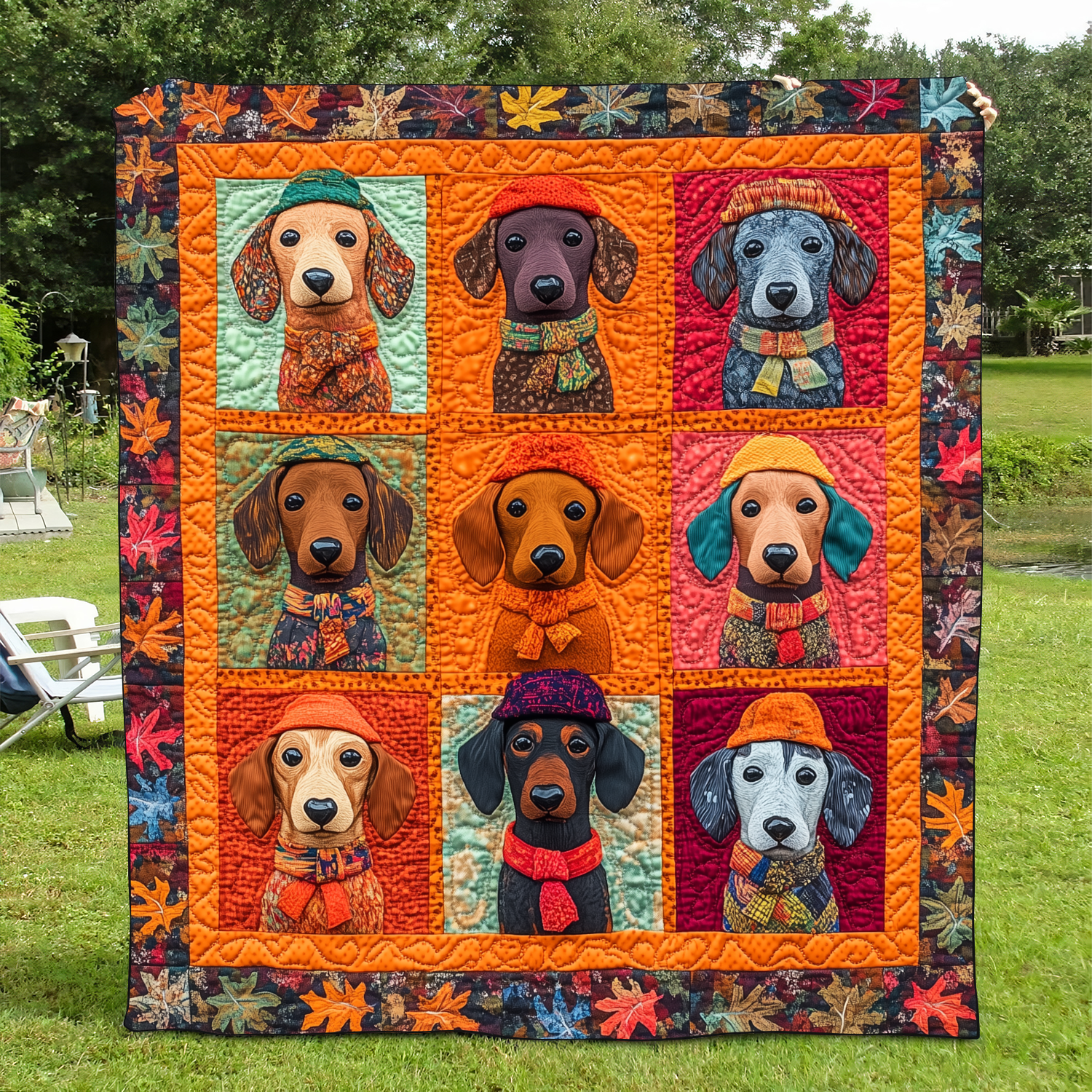 Sweet Dachshund Quilted Blanket Dog Gift Ideas For Dog Owners