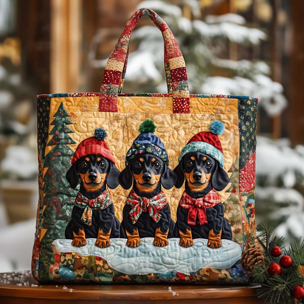 Sweet Eyes Quilted Tote Bag Dog Related Presents