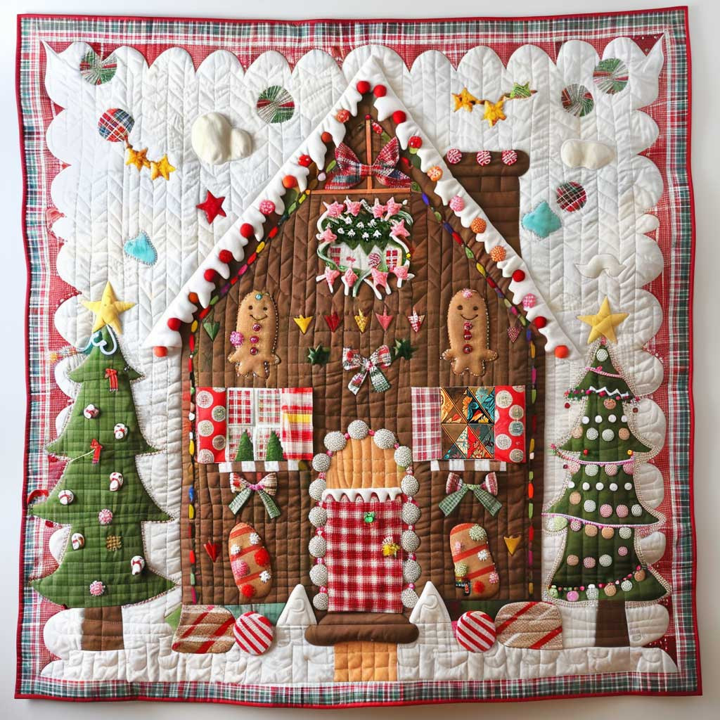 Sweet Gingerbread House Christmas Throws Festive Great Gifts For Dad