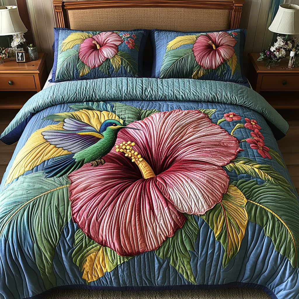 Sweet Hover Quilted Bedding Set Luxury Bed Sheet Gift Set for Ultimate Comfort