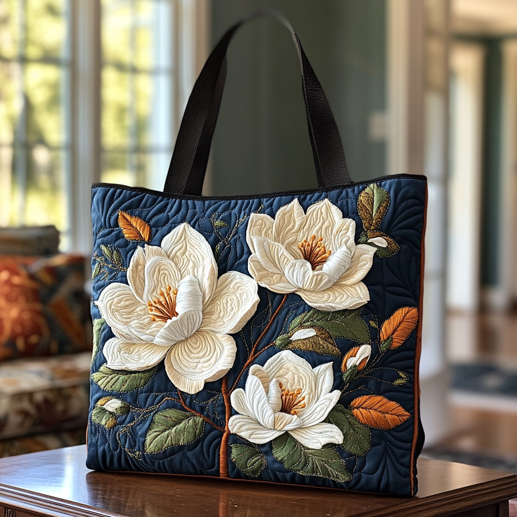 Sweet Magnolia Quilted Tote Bag Perfect Gift For Girlfriend