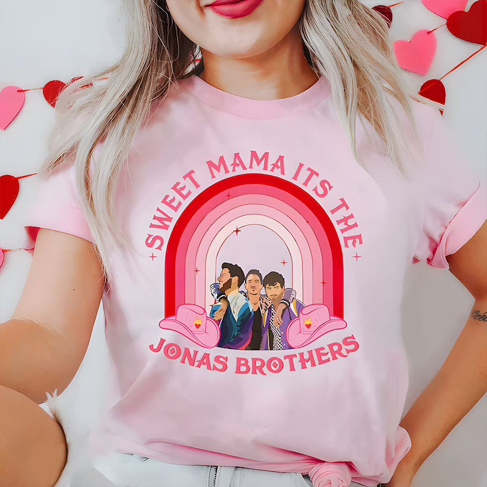 Sweet Mama It's The Jonas Brothers Shirt Pink Funny Jonas Brothers Fan Merch Gifts