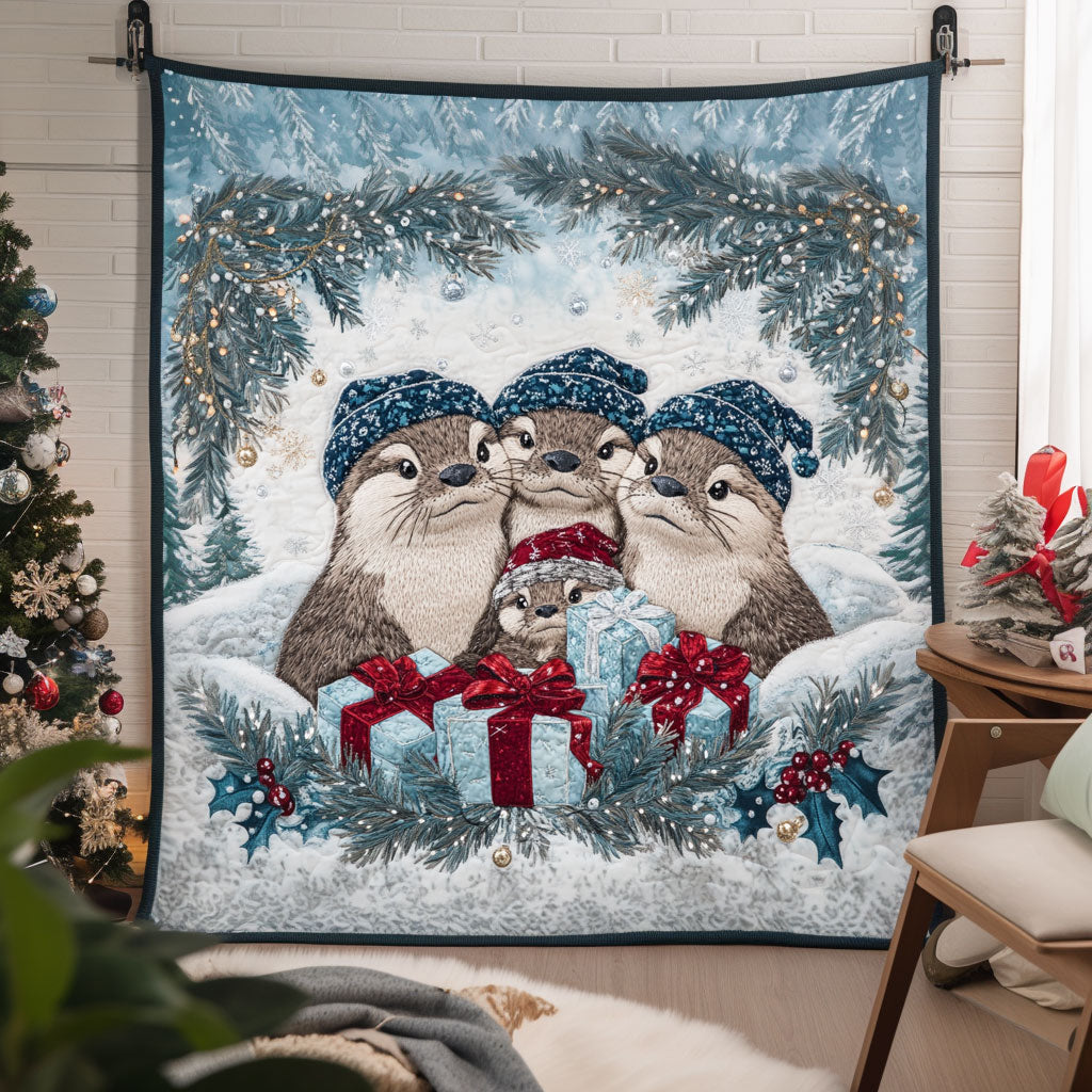 Sweet Otter Quilt Soft Quilt Blanket to Add Style and Warmth