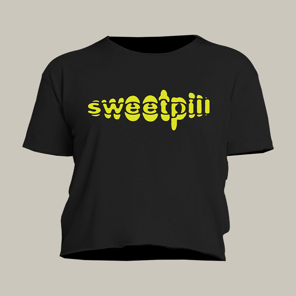 Sweet Pill Logo Crop Top Music Concert Tee Present Idea For Sweet Pill Lovers