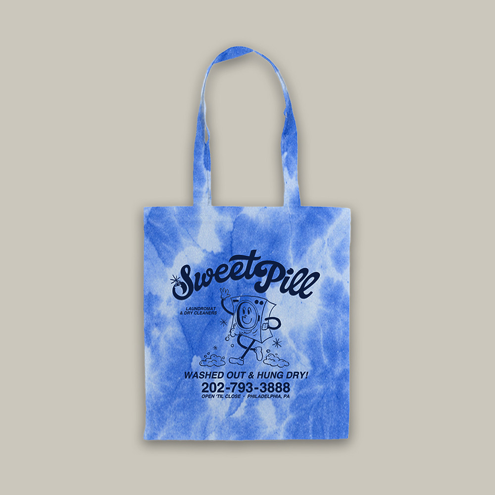 Sweet Pill Tie Dye Tote Washed Out And Hung Dry Sweet Pill Merch Music Lover Gift