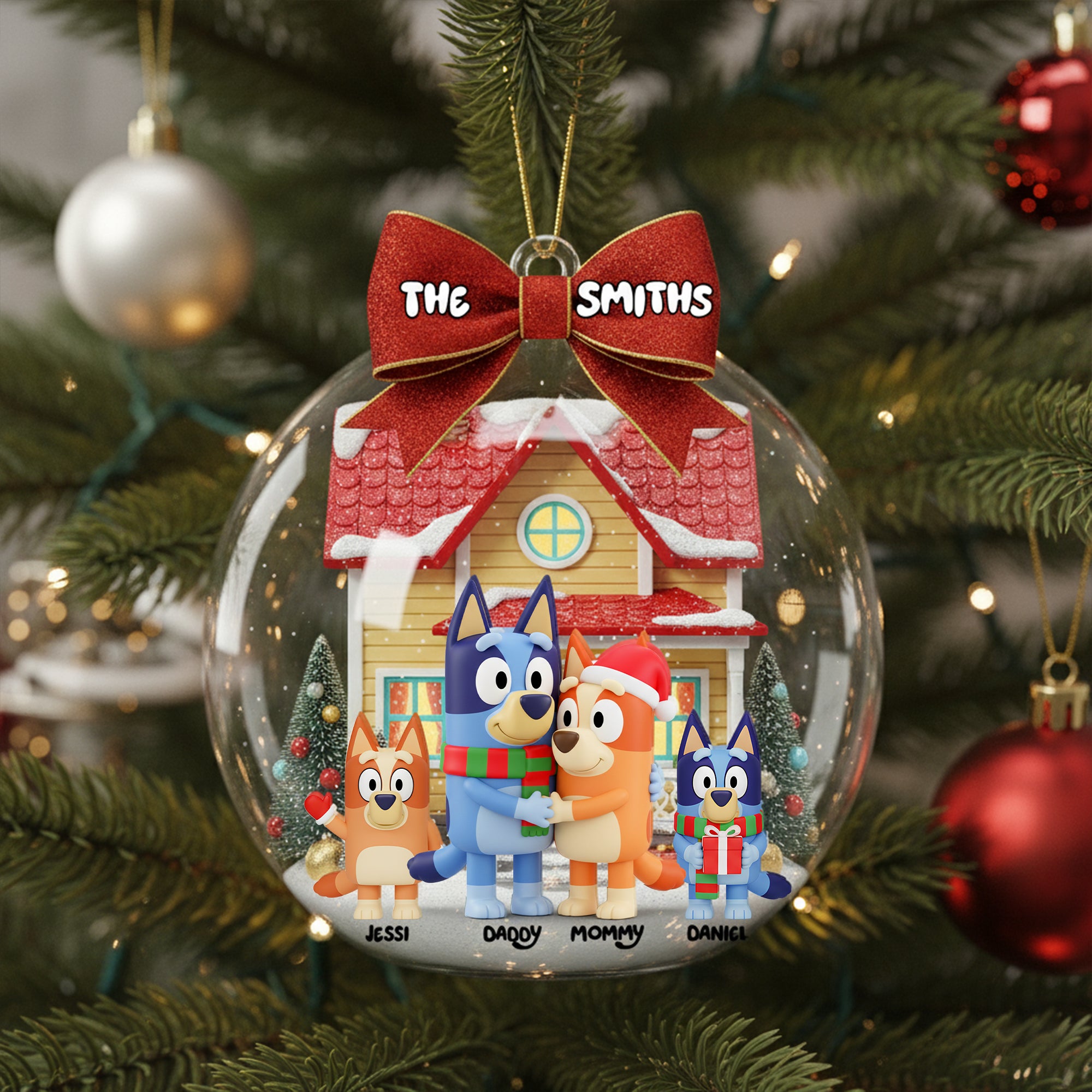 Sweetest Family Moments Ornament - Personalized Christmas Gifts For Family - Festive Holiday Keepsake Gift