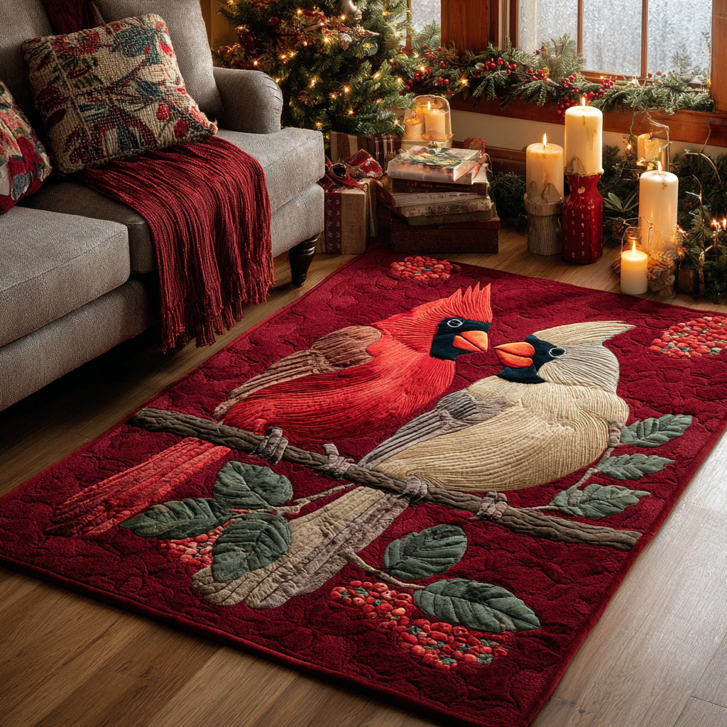 Sweetheart Cardinals Area Rug Living Room Rugs Christmas Gifts For Grandparents