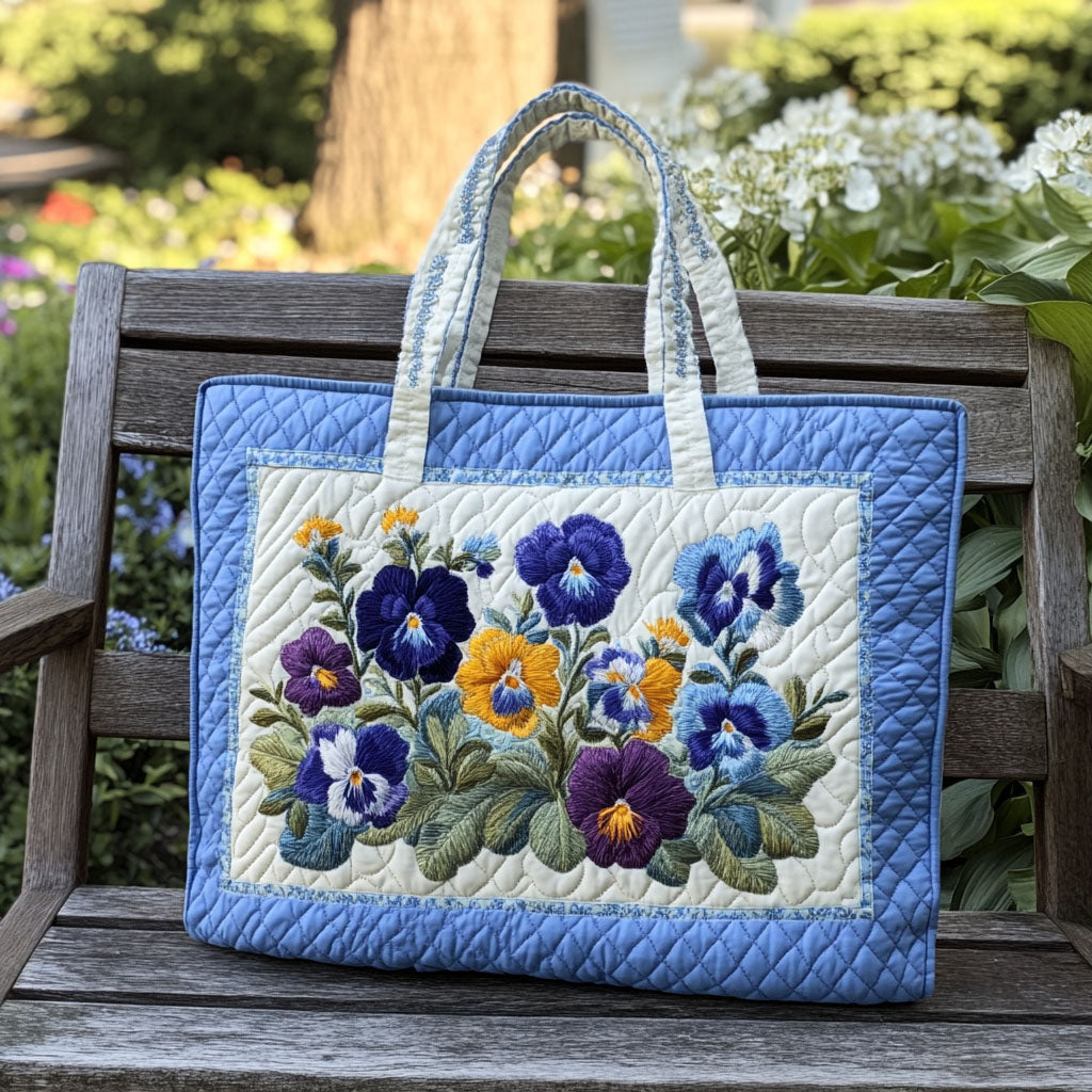 Sweetheart Garden Quilted Tote Bag Gifts For Sunflower Lovers