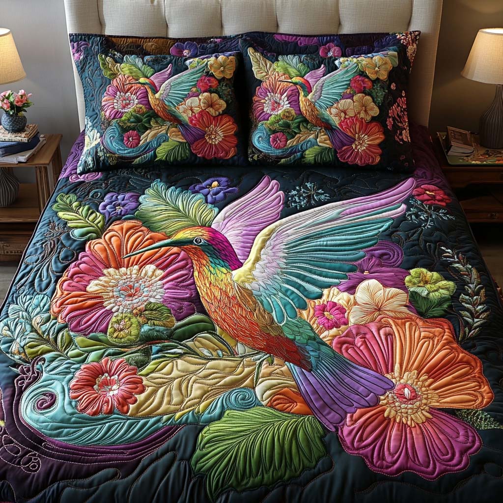 Swift Charm Quilted Bedding Set Bedspreads Queen Size Meaningful Christmas Gift For Dad