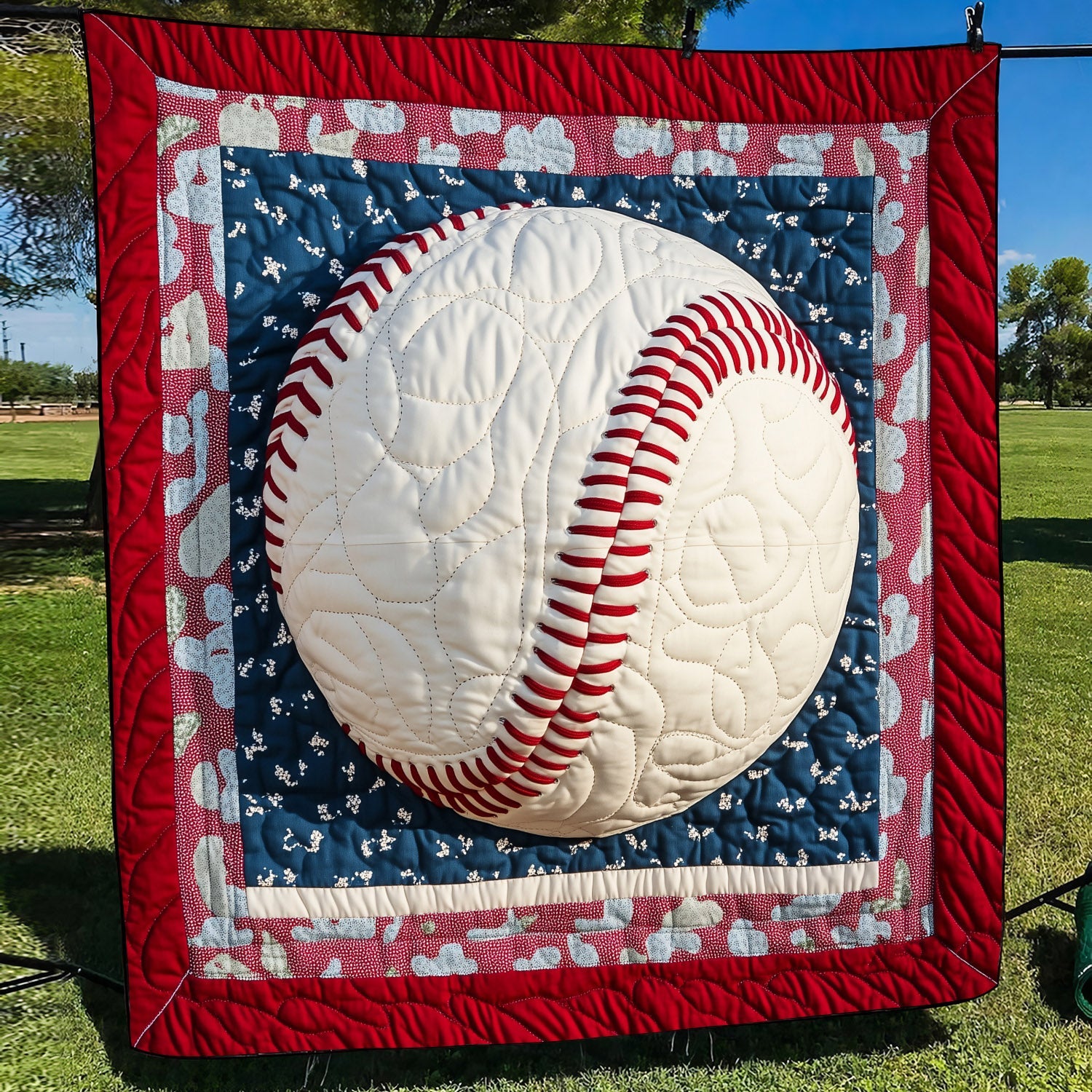 Swing Away Quilted Blanket Baseball Christmas Gifts