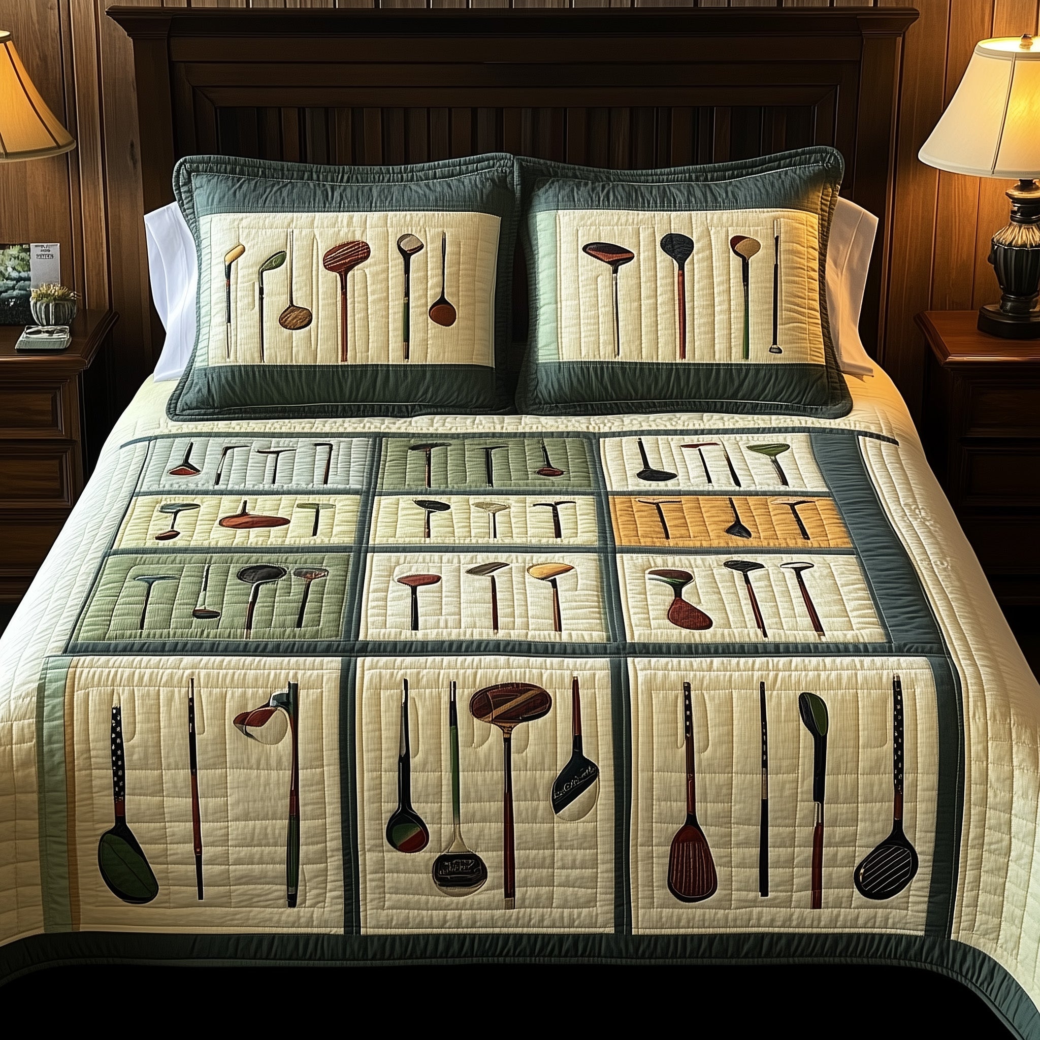 Swing Soulmates Quilted Bedding Set Duvet Cover Merchandise Awesome Golf Gifts