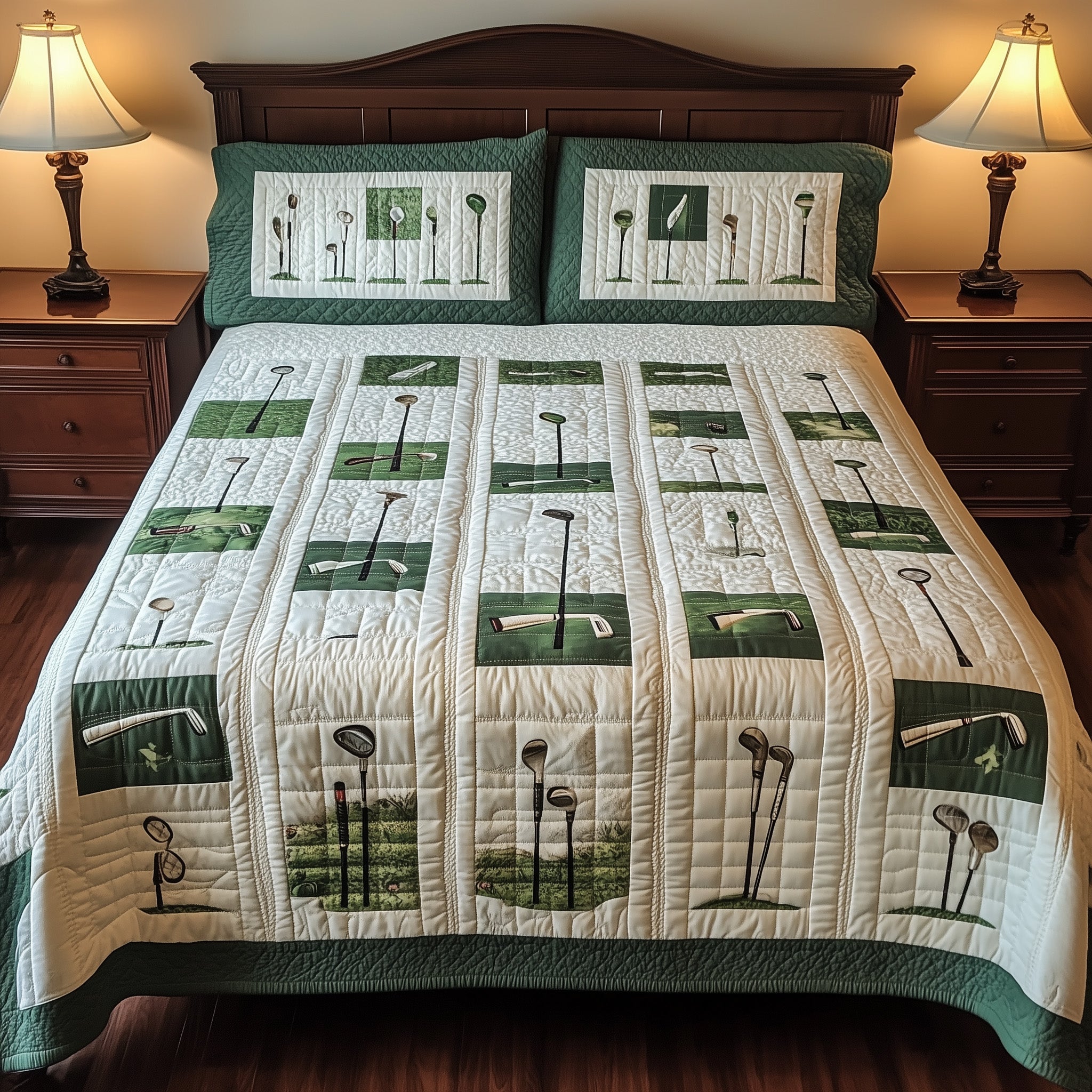 Swing Soulmates Quilted Bedding Set Duvet Cover Merchandise Top Gifts For A Golfer