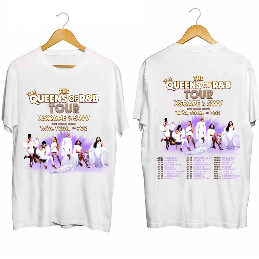 SWV And XSCAPE Queens Of RB Tour Shirt Fan Merch Best Gifts For Wife SWV And XSCAPE Queens Of RB Tour Shirt Fan Merch Best Gifts For Wife