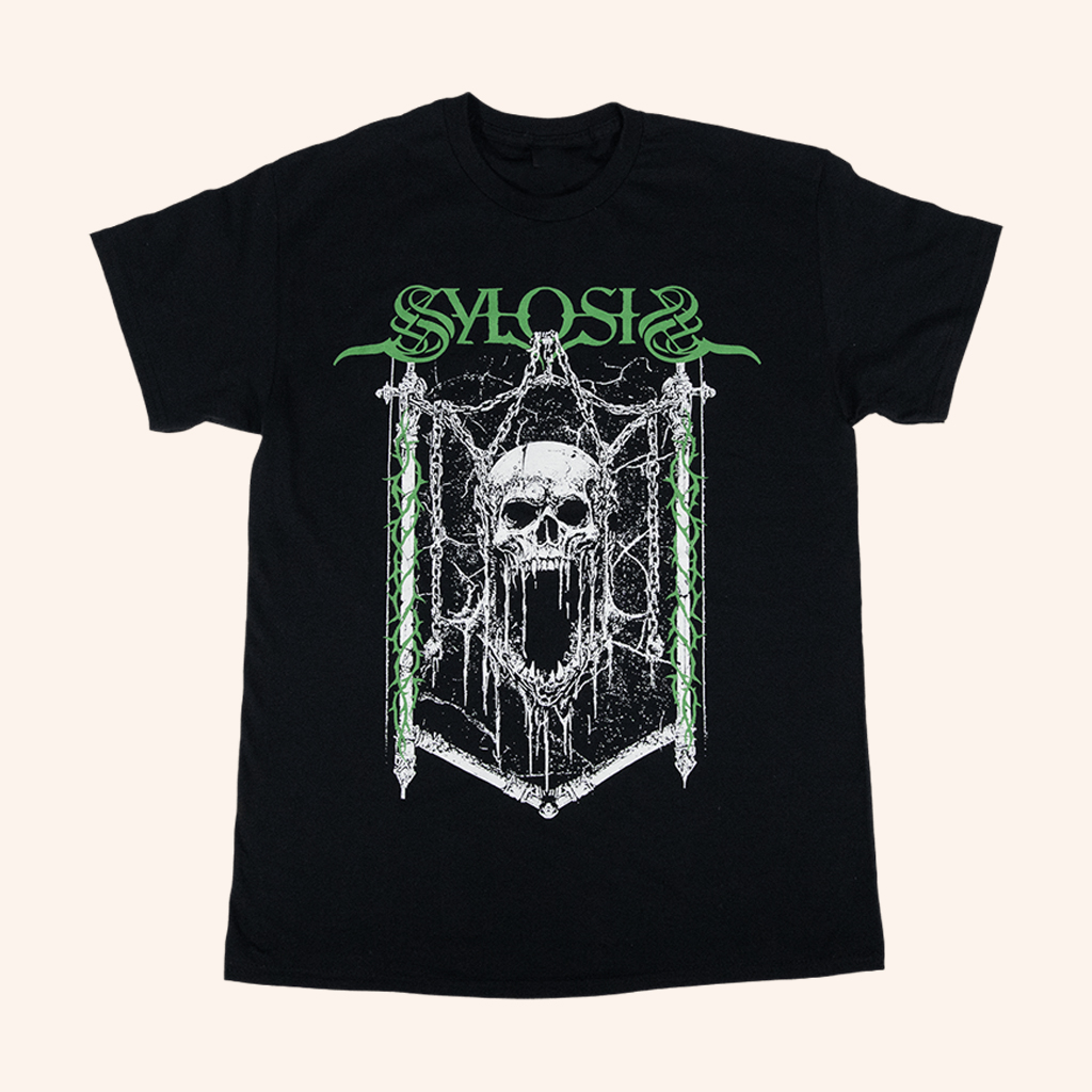 Sylosis Merch Chained Skull Black Shirt Gifts For Band Fans Sylosis Merch Chained Skull Black Shirt Gifts For Band Fans