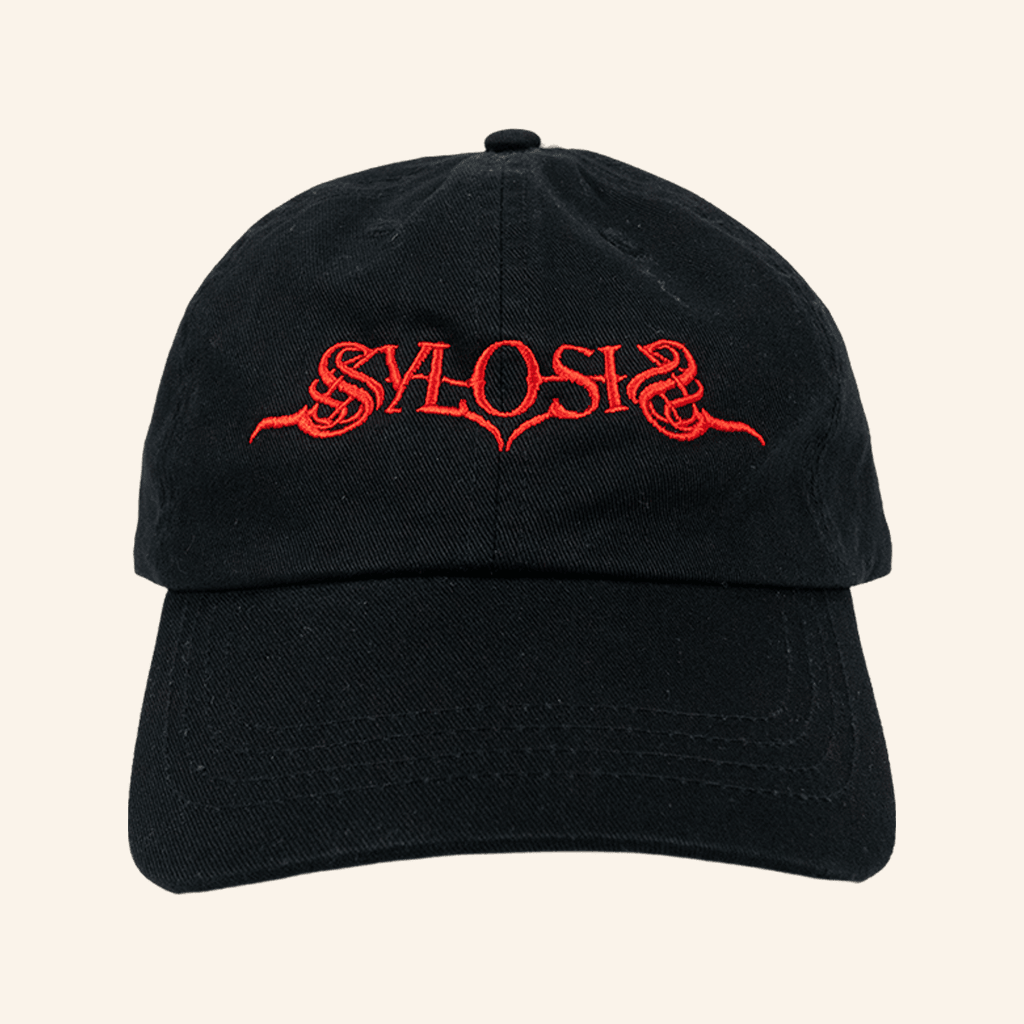 Sylosis Merch Embroidered Red Logo Black Cap Dad Gifts Sylosis Merch Embroidered Red Logo Black Cap Dad Gifts