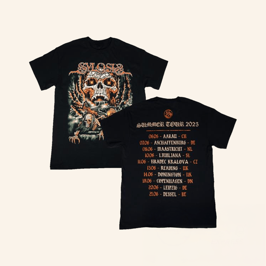 Sylosis Merch Summer Tour 25 T-Shirt Black Boyfriend Gifts Sylosis Merch Summer Tour 25 T-Shirt Black Boyfriend Gifts