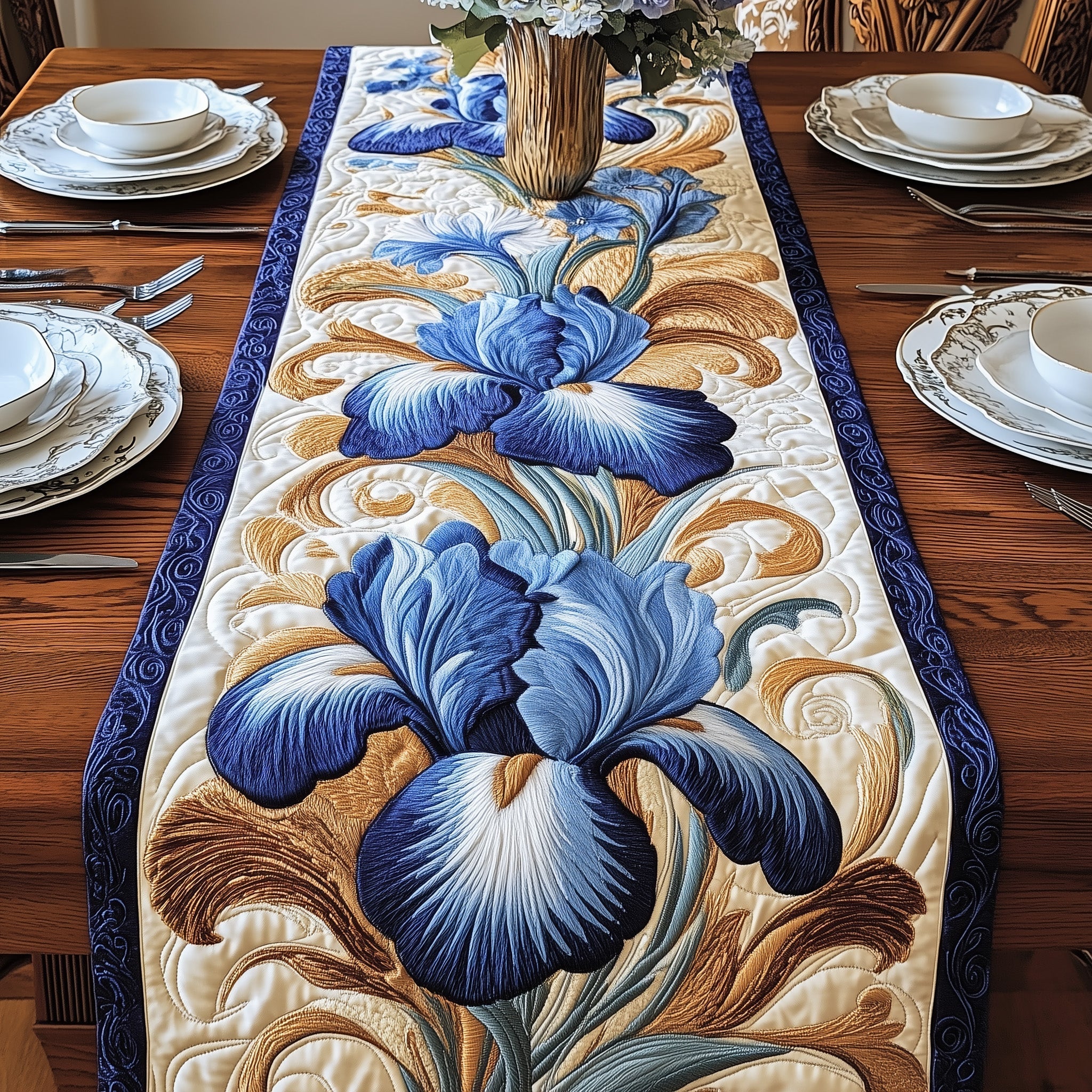 Symbol Of Hope Quilted Table Runner Farmhouse Dining Room Decor Gift For Home