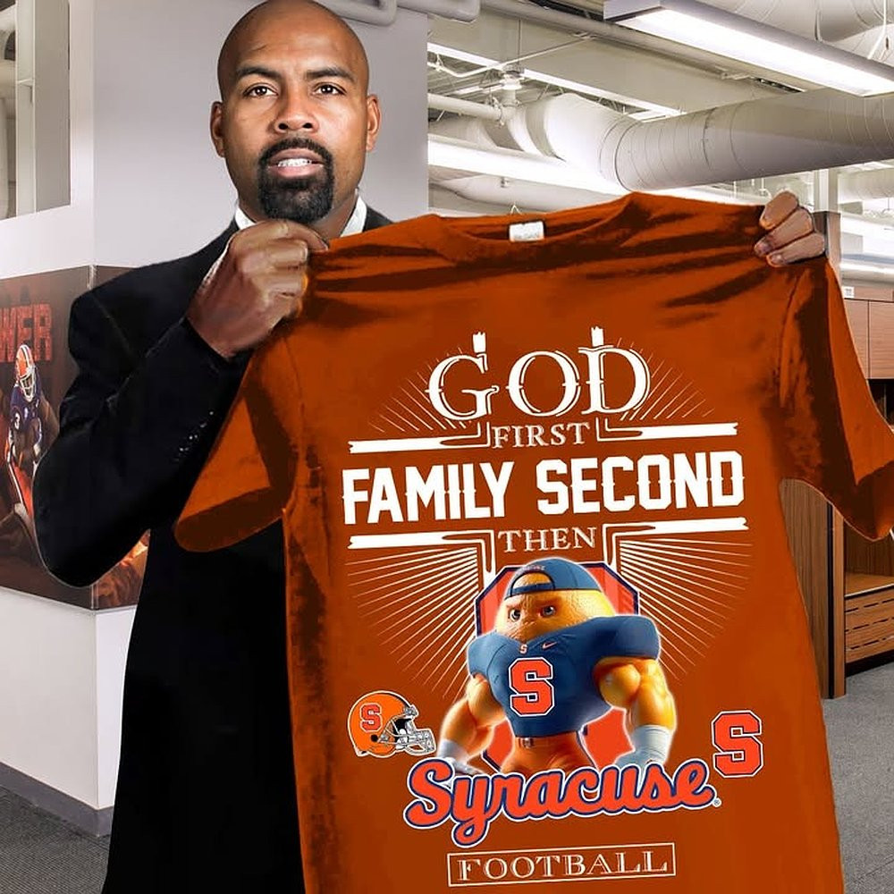 Syracuse Orange Football Faith T-Shirt God First Family Second Then Syracuse Football