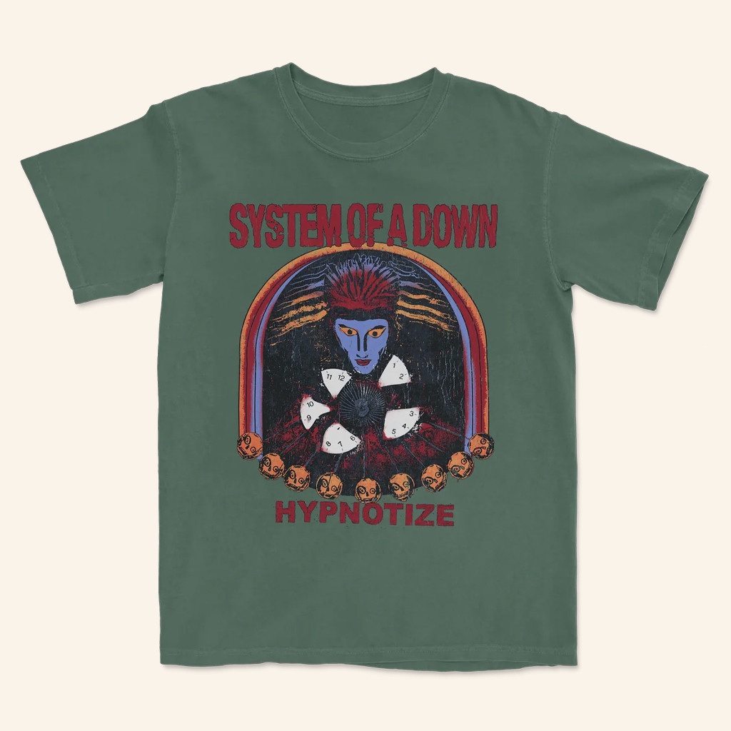 System Of A Down Merch Hypnotize Faded Cover T-Shirt Gifts For Music Fans