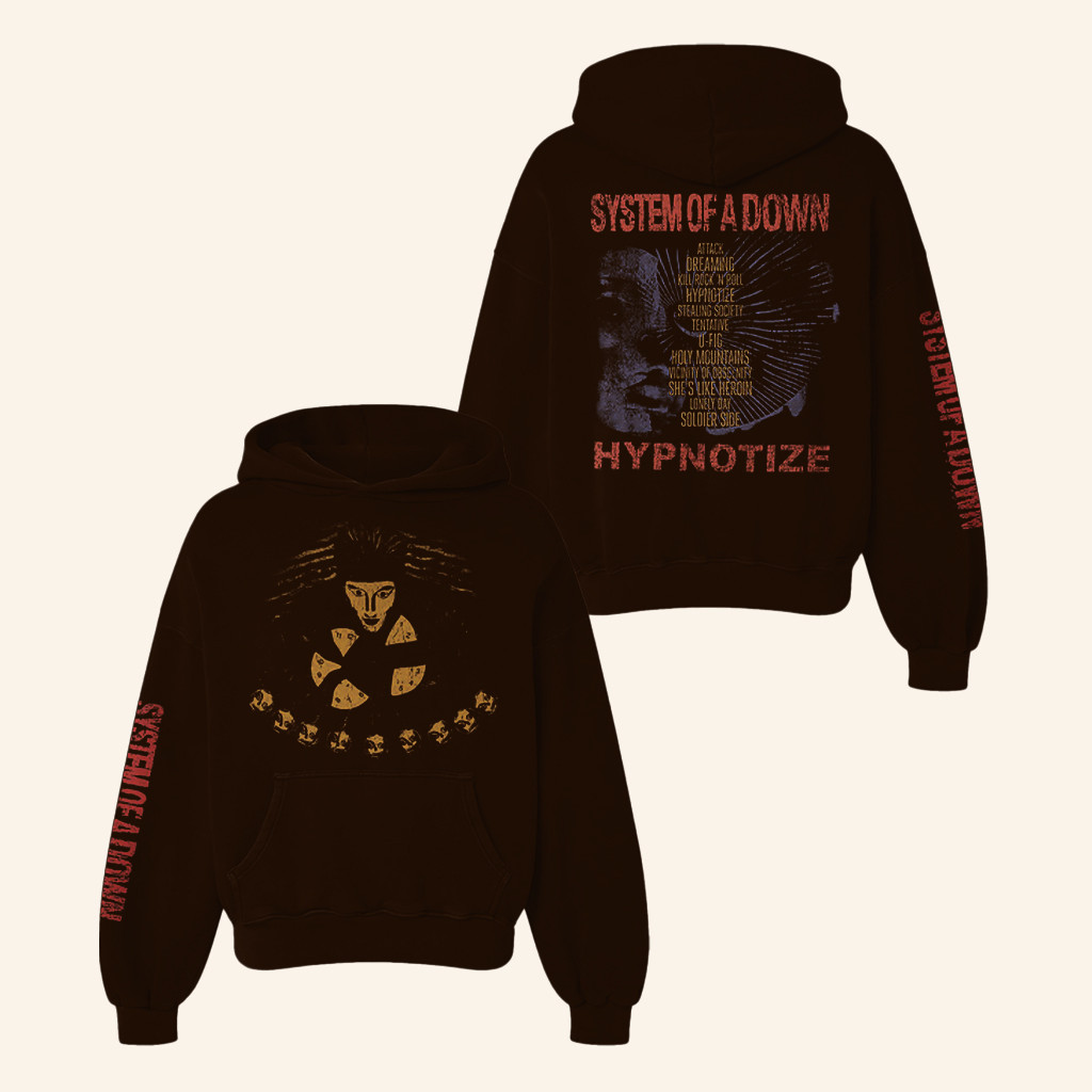 System Of A Down Merch Hypnotize Tracklist Hoodie Present For Husband