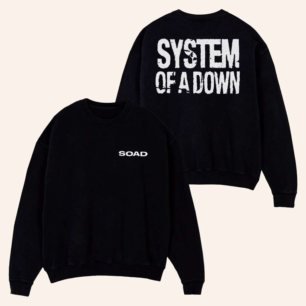 System Of A Down Merch Tour 2025 SOAD Thermal Crewneck Sweatshirt Gifts For Him System Of A Down Merch Tour 2025 SOAD Thermal Crewneck Sweatshirt Gifts For Him