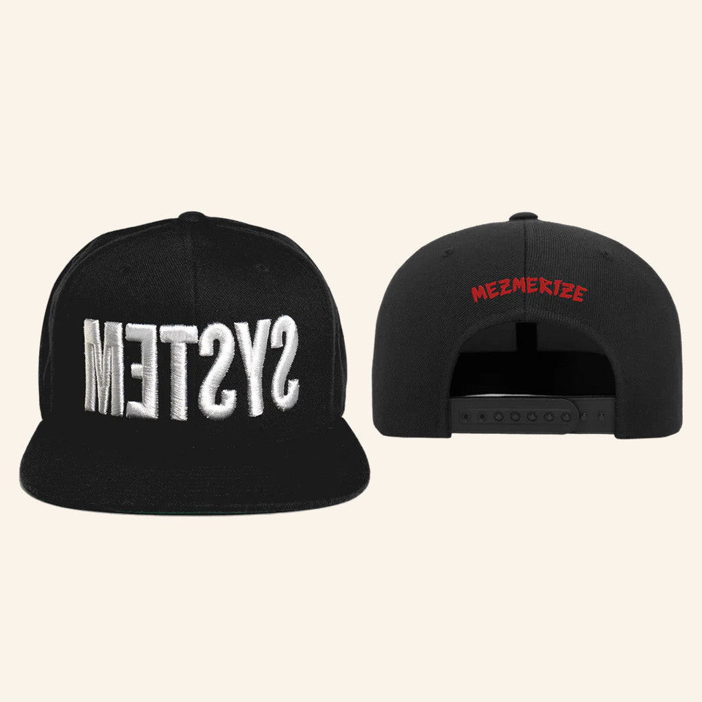 System Of A Down Merch Tour 2025 System Mezmerize Snapback Hat Embroidered Gift For Dad System Of A Down Merch Tour 2025 System Mezmerize Snapback Hat Embroidered Gift For Dad