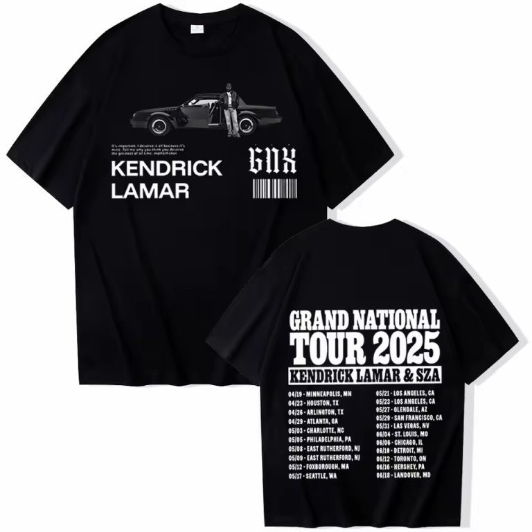 Sza And Kendrick Grand National Tour Merch 2025 T-Shirt Sza And Kendrick GNX Merchandise