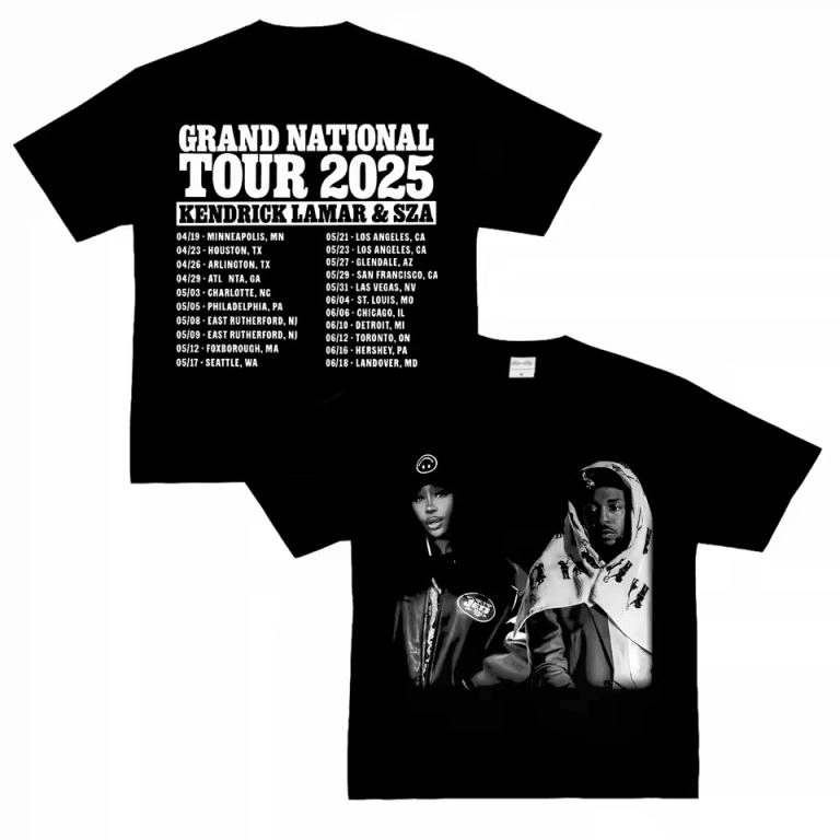 SZA And Kendrick Merch T-Shirt Grand National Tour 2025 SZA & Kendrick Lamar Global Concert