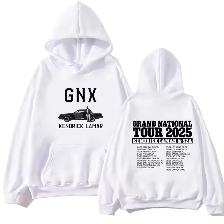 Sza And Kendrick Tour Merch Hoodie 2025 Kendrick SZA GNX Grand National Tour Merchandise