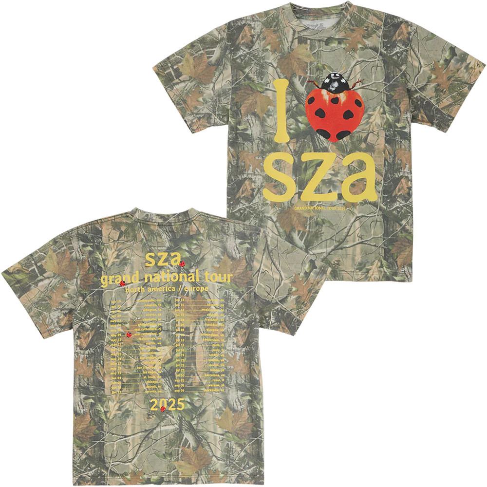 SZA Camo Shirt I love SZA T-shirt Gift For Fans SZA Merch Perfect Present For Her