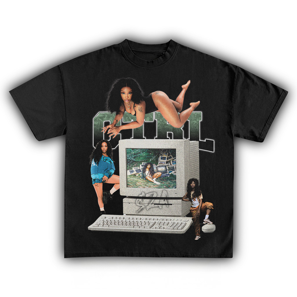 SZA Ctrl Black Shirt SZA Merch Gift Ideas For Music Lovers