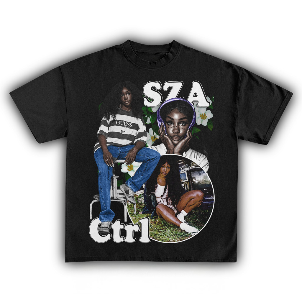 SZA Ctrl Black T-Shirt SZA Merch Gift Ideas For Music Lovers SZA Ctrl Black T-Shirt SZA Merch Gift Ideas For Music Lovers